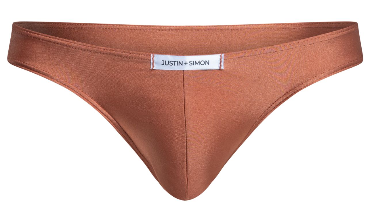 JUSTIN+SIMON Men's Underwear XSJ01 Classic Bikini Color Ochre