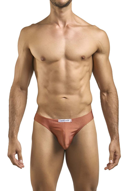 JUSTIN+SIMON Men's Underwear XSJ01 Classic Bikini Color Ochre