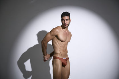 JUSTIN+SIMON Men's Underwear XSJ01 Classic Bikini Color Ochre