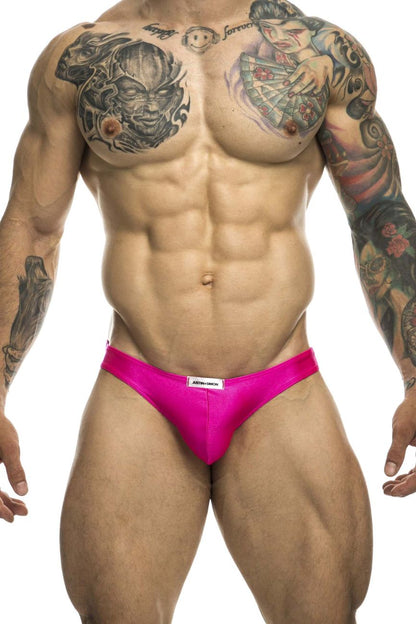 JUSTIN+SIMON Men's Underwear XSJ01 Classic Bikini Color Pink