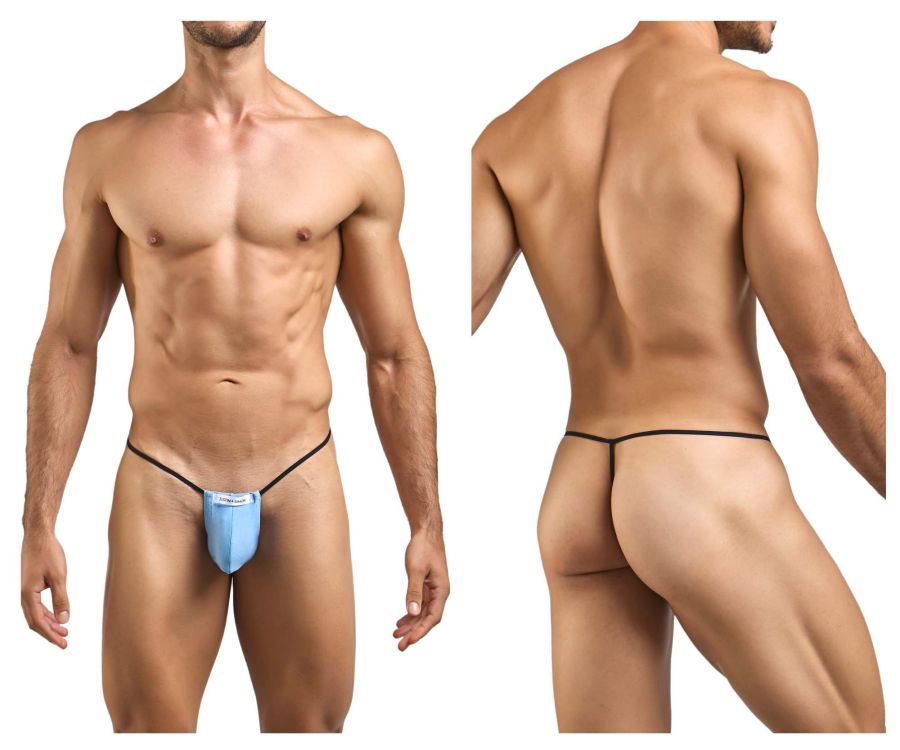 JUSTIN+SIMON Men's Underwear XSJ02 Classic G-String Color Baby Blue