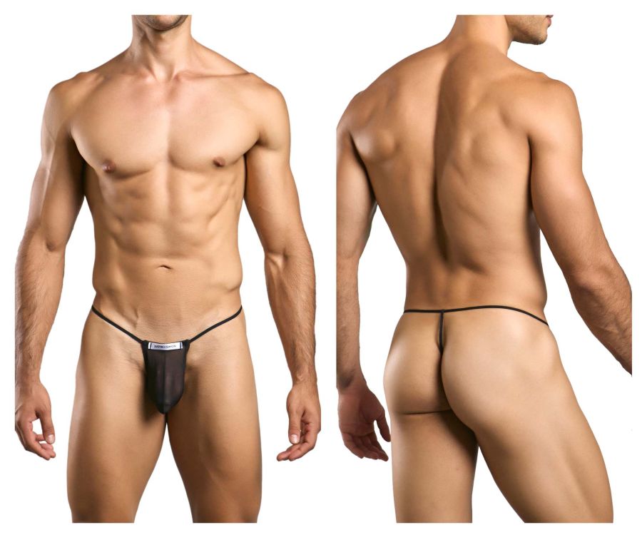 JUSTIN+SIMON Men's Underwear XSJ02 Classic G-String Bulge Color Black