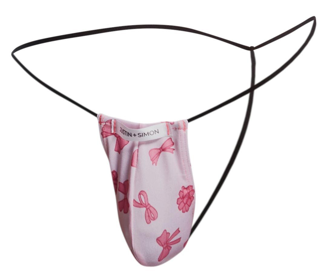 JUSTIN+SIMON Men's Underwear XSJ02 Classic G-String Color Coquette