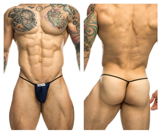 JUSTIN+SIMON Men's Underwear XSJ02 Classic G-String Bulge Color Navy