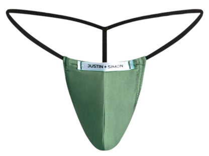 JUSTIN+SIMON Men's Underwear XSJ02 Classic G-String Color New Green