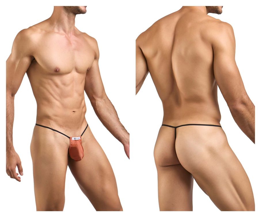JUSTIN+SIMON Men's Underwear XSJ02 Classic G-String Color Ochre