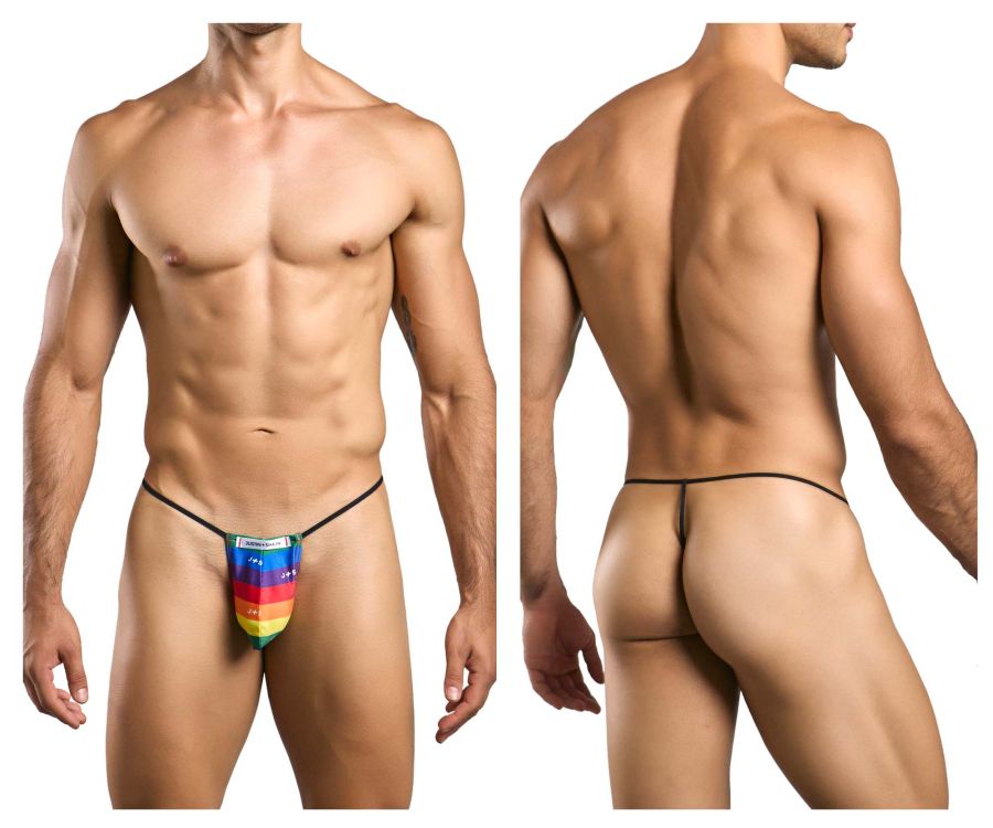 JUSTIN+SIMON Men's Underwear XSJ02 Classic G-String Color Pride
