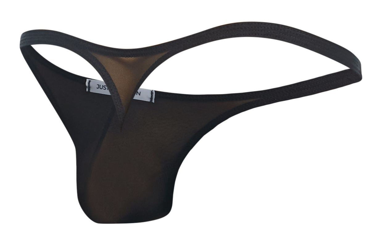 JUSTIN+SIMON Men's Underwear XSJ03 Classic Thongs Color Black