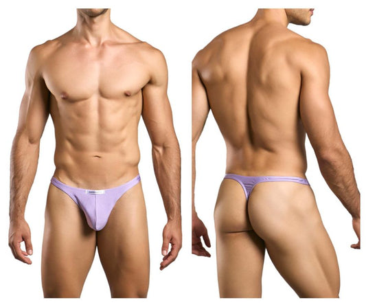 JUSTIN+SIMON Men's Underwear XSJ03 Classic Thongs Color Lilac