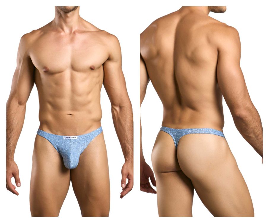 JUSTIN+SIMON Classic Thongs - Lurex Blue
