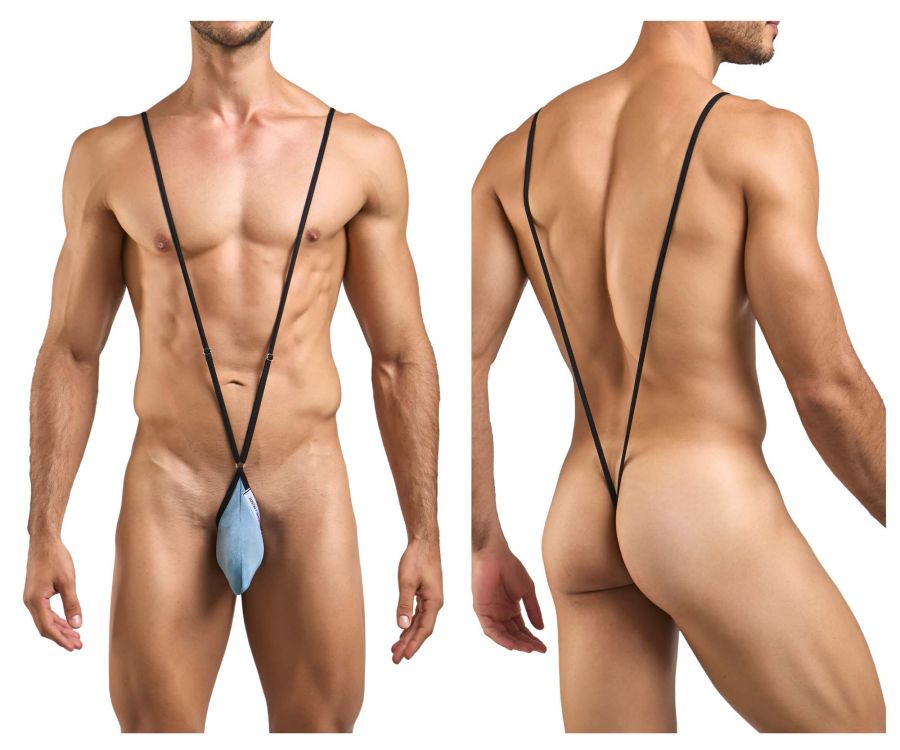JUSTIN+SIMON Men's Underwear XSJ04 Sling Color Metal Green
