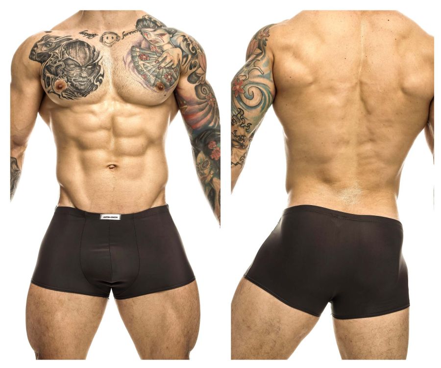 JUSTIN+SIMON Men's Underwear XSJ08 Classic Trunks Color Gray
