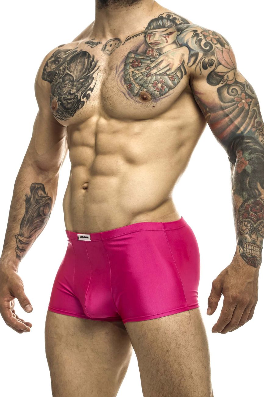 JUSTIN+SIMON Men's Underwear XSJ08 Classic Trunks Color Hot Pink