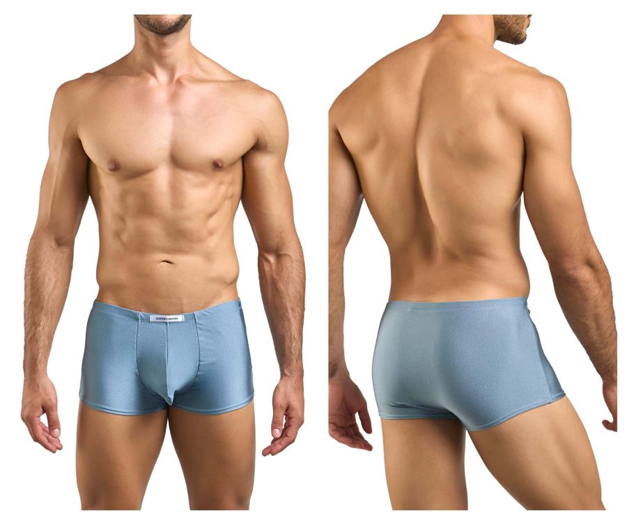 JUSTIN+SIMON Men's Underwear XSJ08 Classic Boxer Color Metal Green