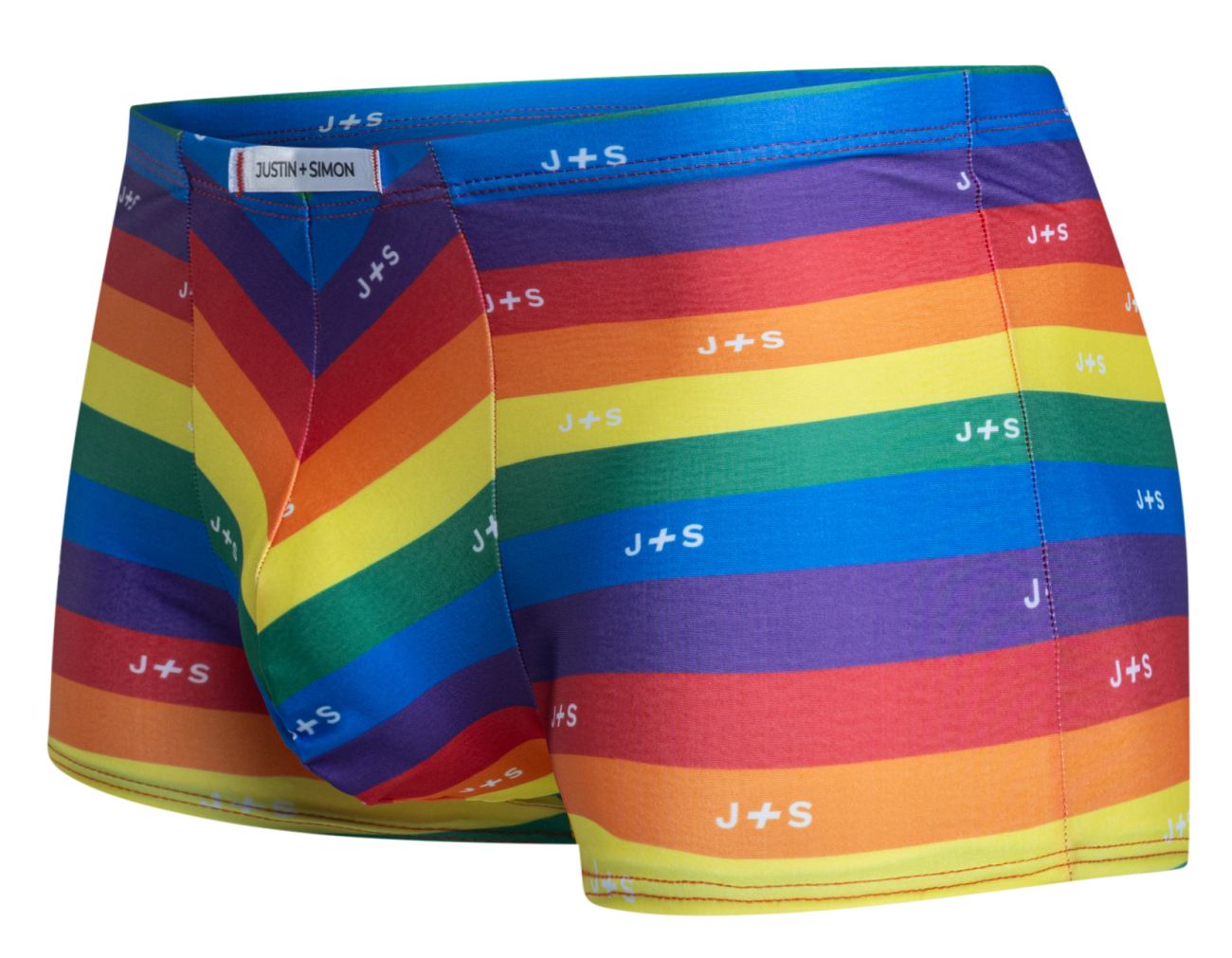 JUSTIN+SIMON Men's Underwear XSJ08 Classic Boxer Color Pride Flag