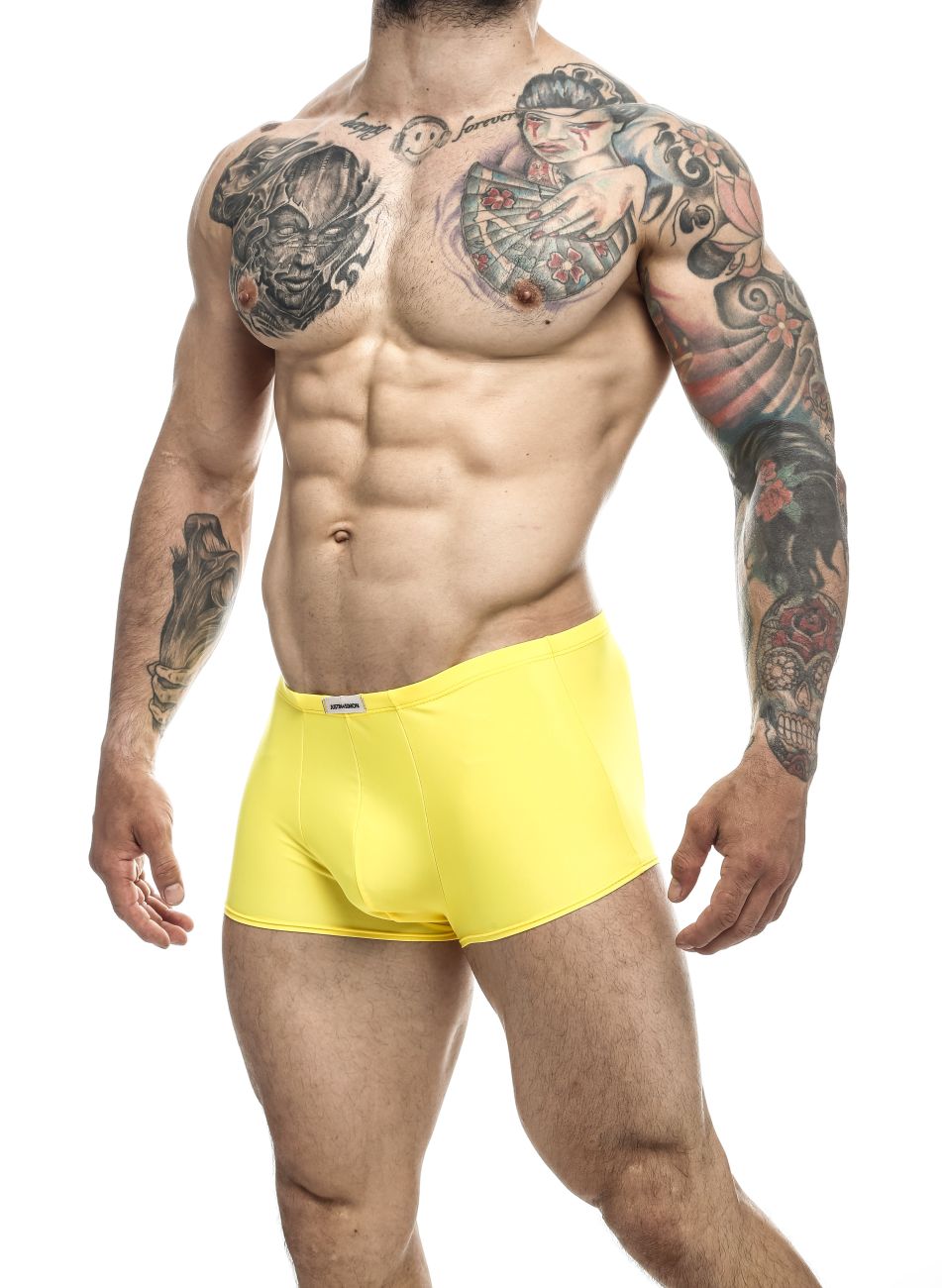 JUSTIN+SIMON Men's Underwear XSJ08 Classic Trunks Color Yellow