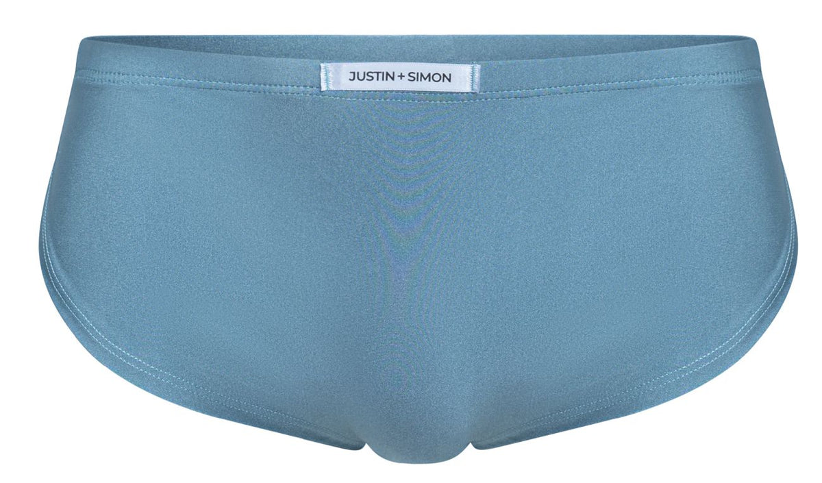 JUSTIN+SIMON Men's Underwear XSJ09 Running Shorts Color Metal Green