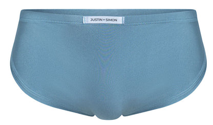 JUSTIN+SIMON Men's Underwear XSJ09 Running Shorts Color Metal Green