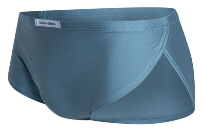 JUSTIN+SIMON Men's Underwear XSJ09 Running Shorts Color Metal Green