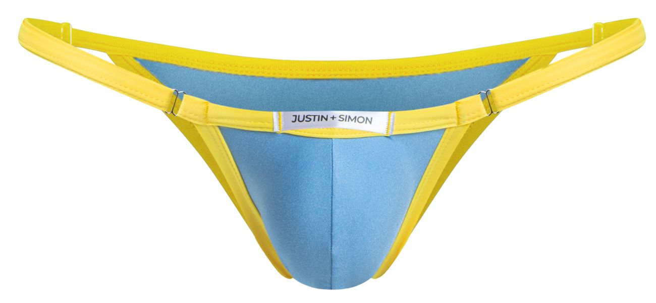 JUSTIN+SIMON Men's Underwear XSJ12 Bikini Color Baby Blue