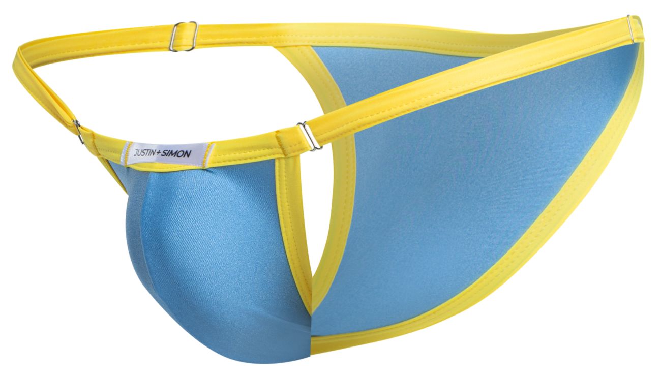 JUSTIN+SIMON Men's Underwear XSJ12 Bikini Color Baby Blue
