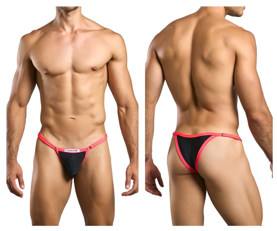 JUSTIN+SIMON Men's Underwear XSJ12 Bikini One Color Black