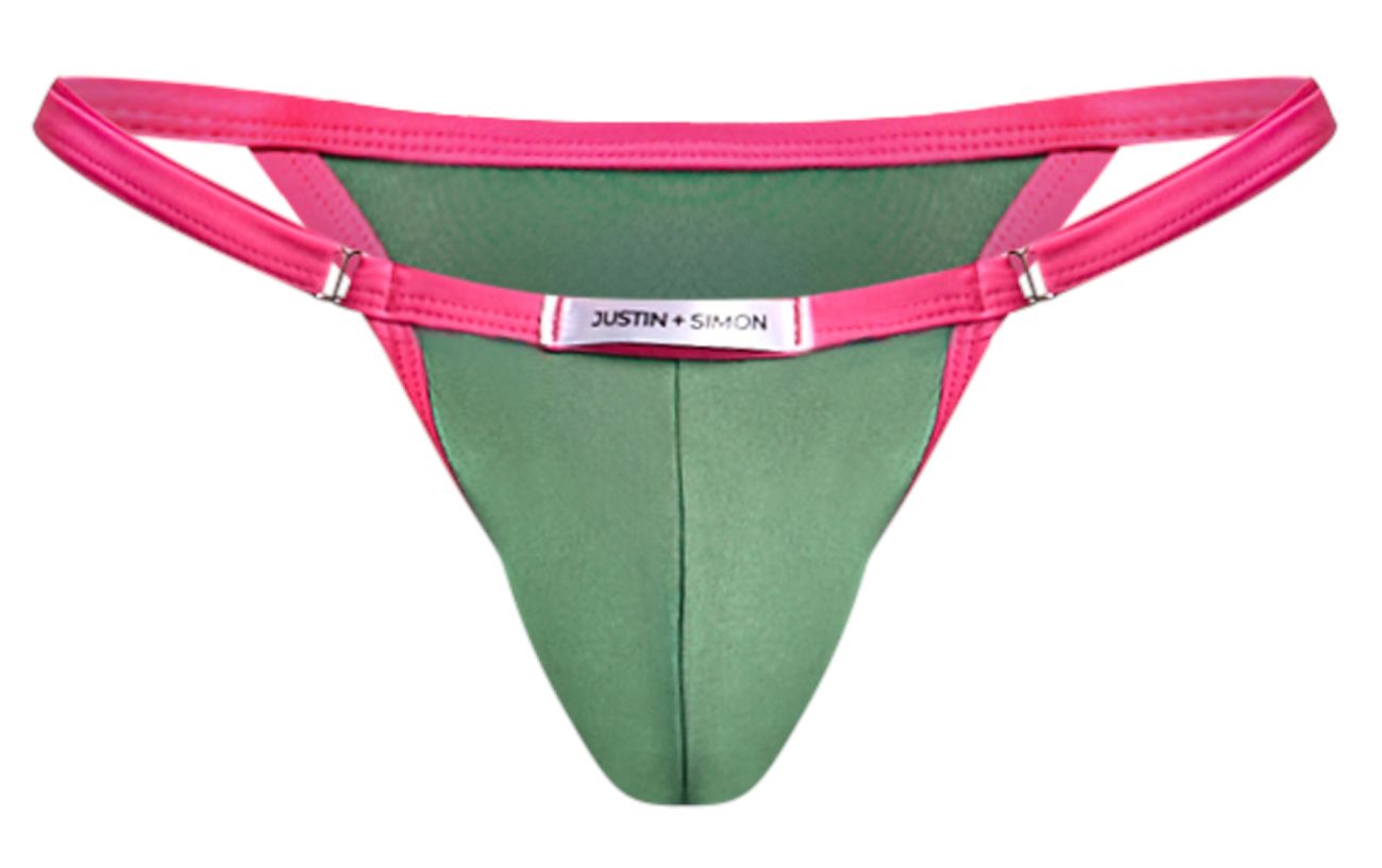 JUSTIN+SIMON Men's Underwear XSJ12 Bikini Color New Green