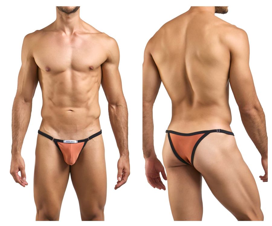 JUSTIN+SIMON Men's Underwear XSJ12 Bikini Color Ochre