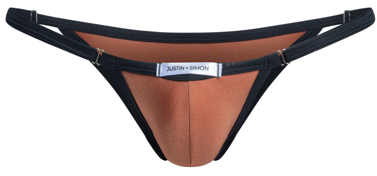 JUSTIN+SIMON Men's Underwear XSJ12 Bikini Color Ochre