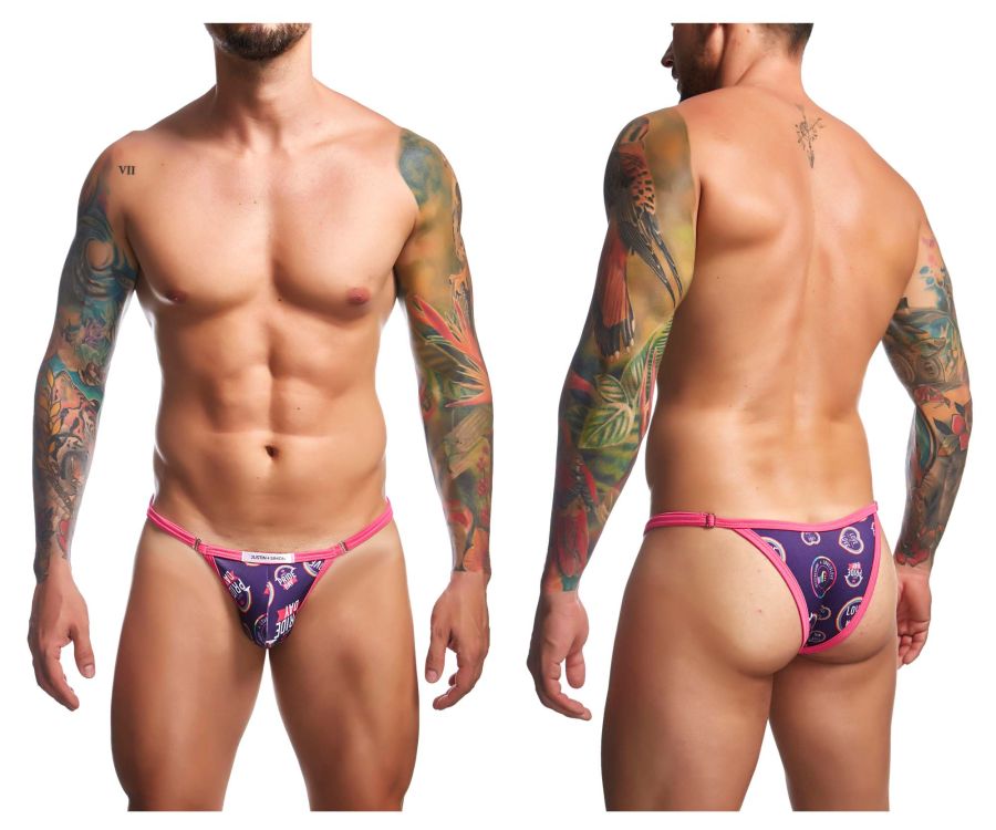JUSTIN+SIMON Men's Underwear XSJ12 Bikini Color Pride