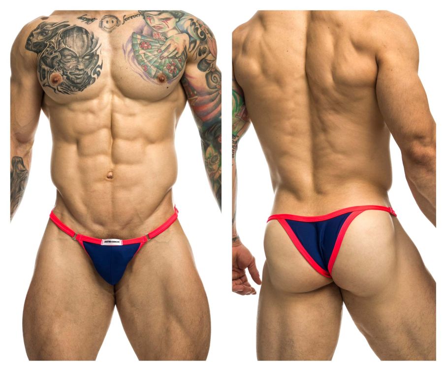JUSTIN+SIMON Men's Underwear XSJ12 Bikini One Color Royal Blue