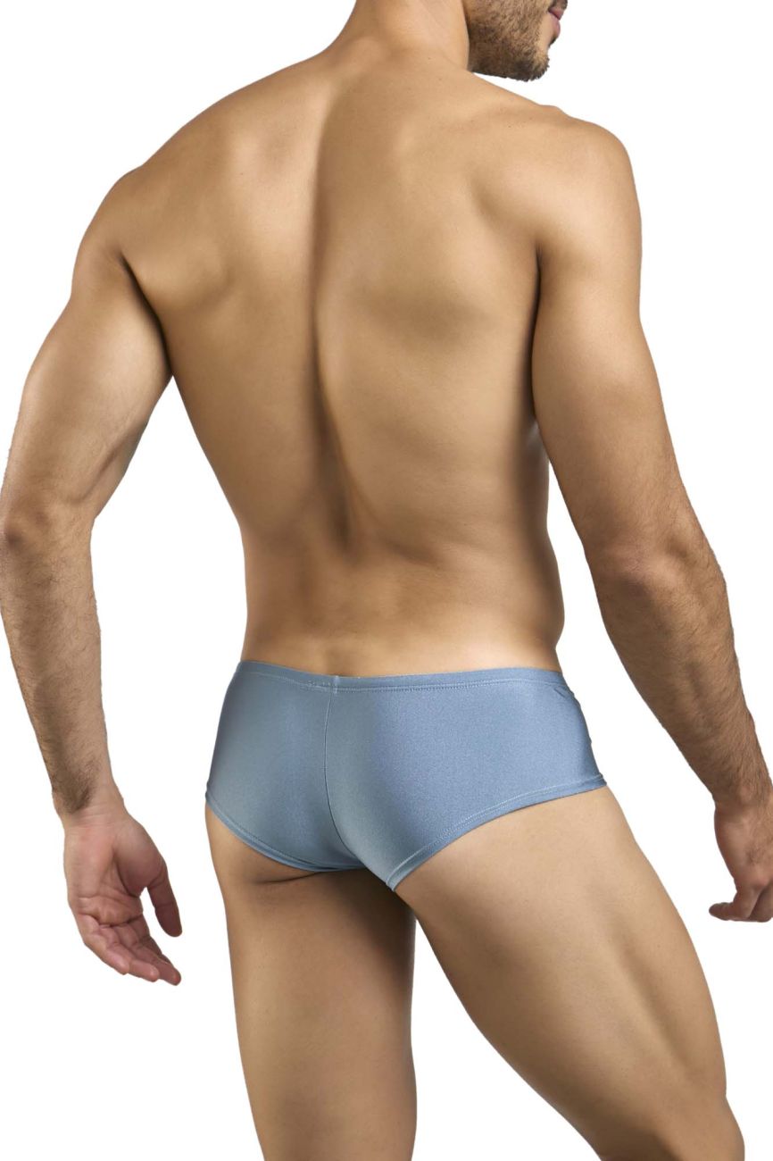 JUSTIN+SIMON Men's Underwear XSJ13 Cheeky Bulge Boxer Color Metal Green