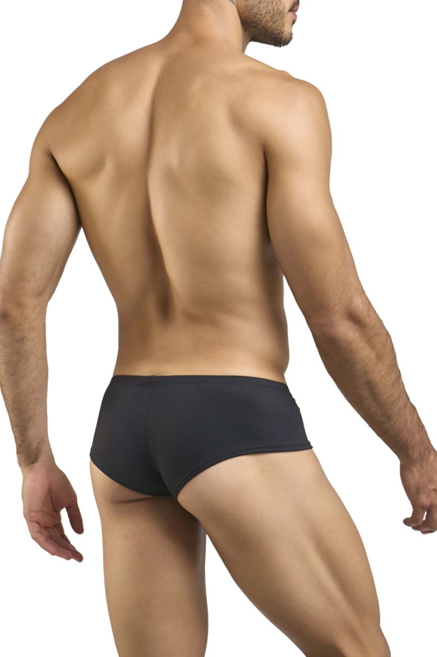 JUSTIN+SIMON Men's Underwear XSJ13 Cheeky Bulge Boxer Color Peach Black