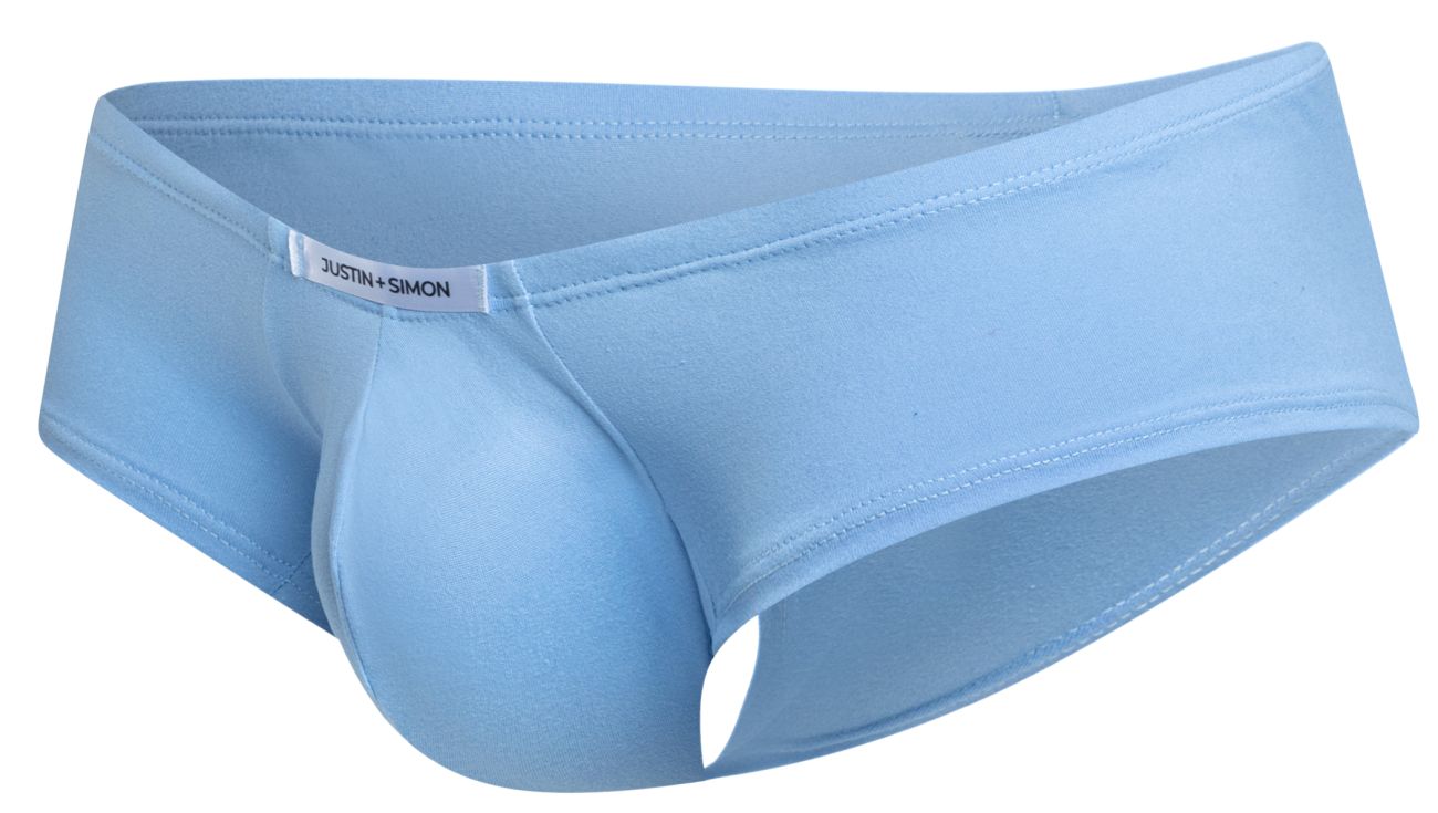 JUSTIN+SIMON Men's Underwear XSJ13 Cheeky Bulge Boxer Color Peach Blue