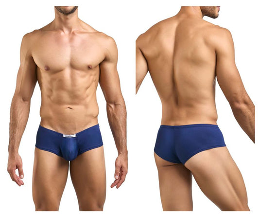 JUSTIN+SIMON Men's Underwear XSJ13 Cheeky Bulge Boxer Color Peach Navy
