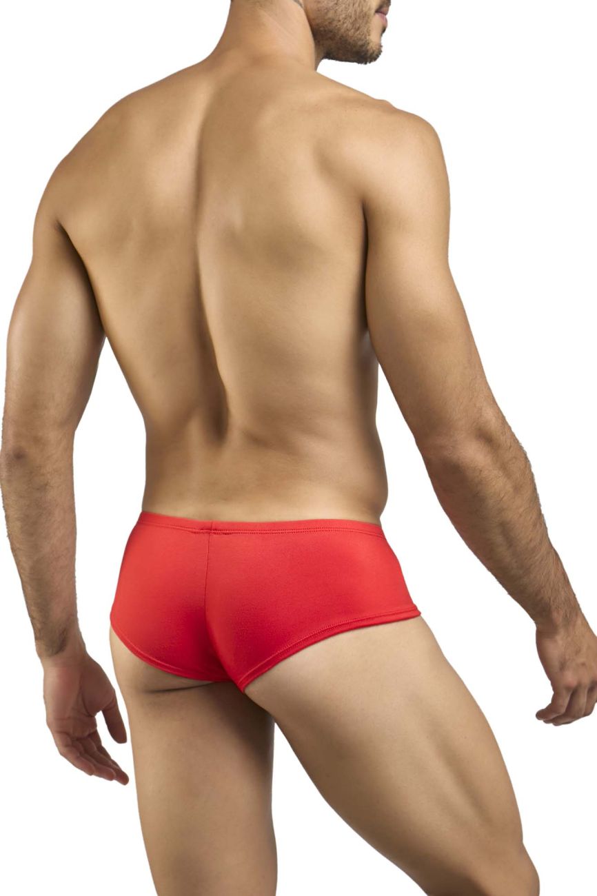 JUSTIN+SIMON Men's Underwear XSJ13 Cheeky Bulge Boxer Color Peach Red