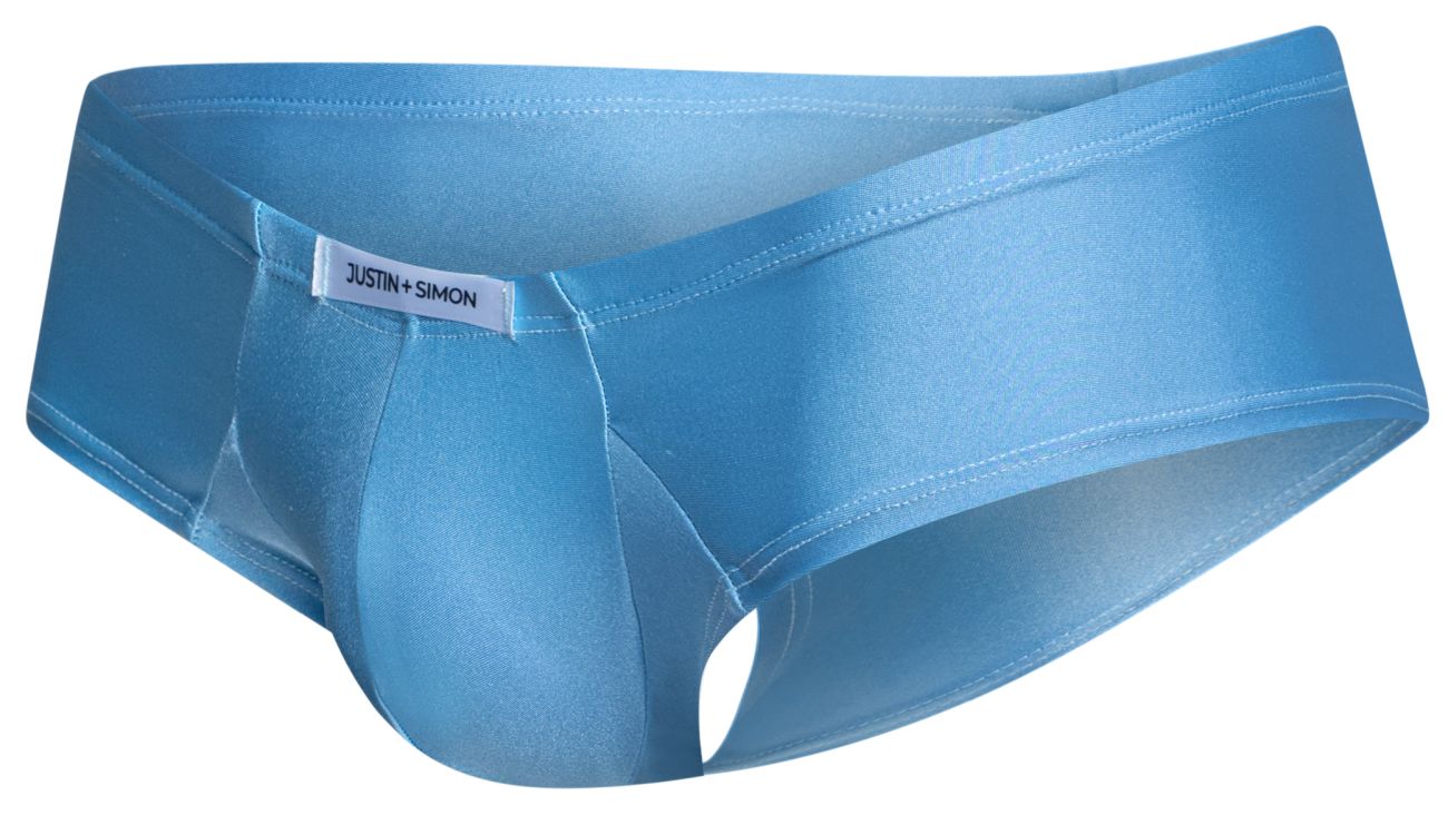 JUSTIN+SIMON Men's Underwear XSJ22 Cheek Briefs Color Baby Blue