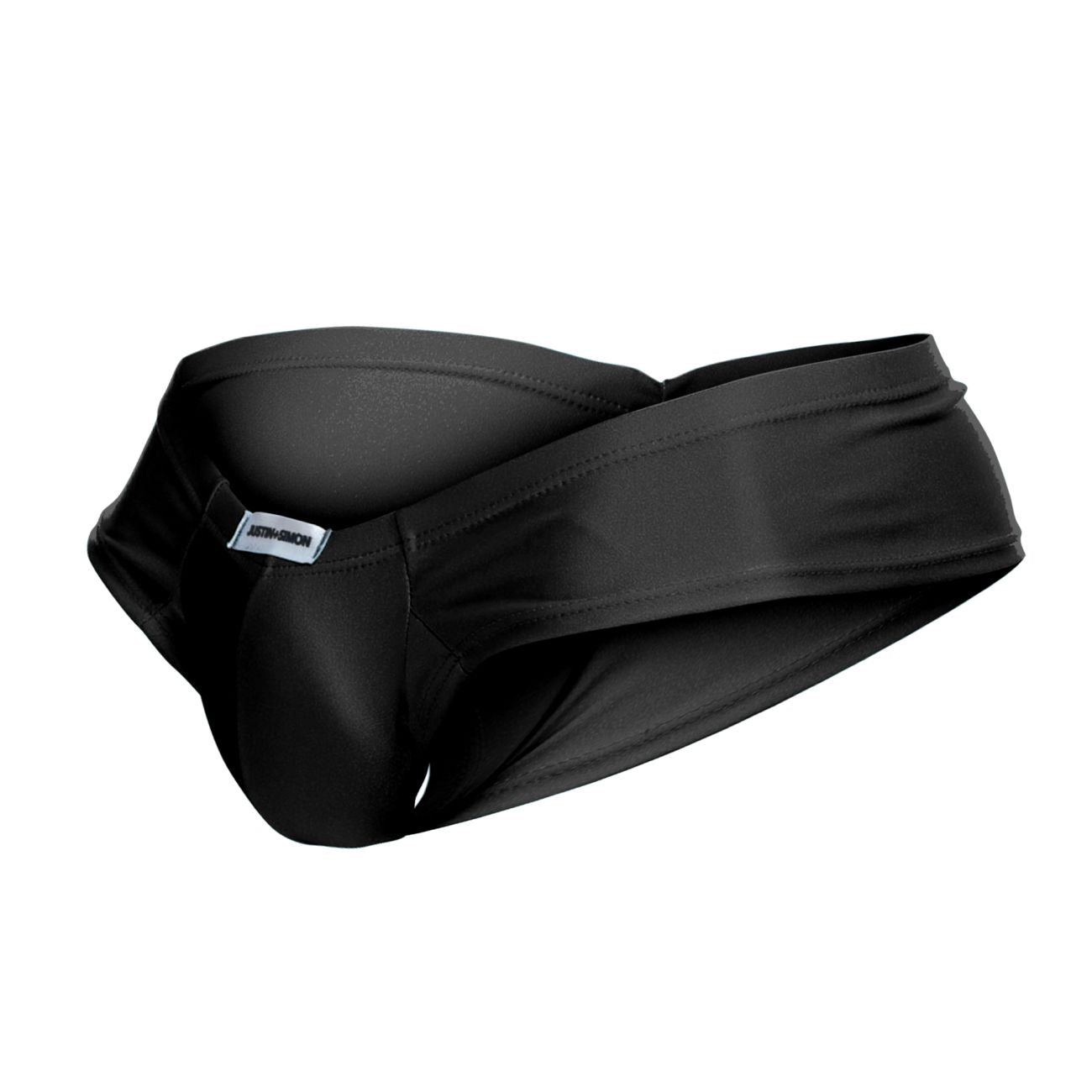 JUSTIN+SIMON Men's Underwear XSJ22 Cheek Briefs Color Black