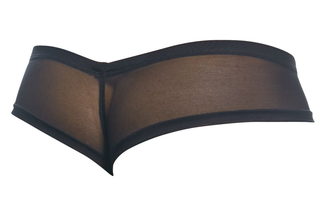 JUSTIN+SIMON Men's Underwear XSJ22 Cheek Briefs Color Black