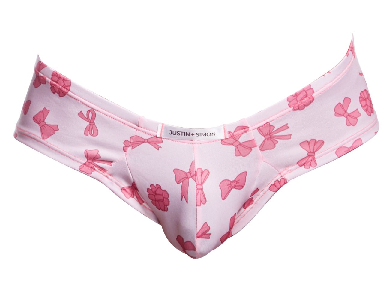 JUSTIN+SIMON Men's Underwear XSJ22 Cheek Briefs Color Coquette