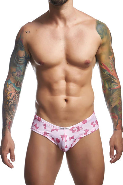 JUSTIN+SIMON Men's Underwear XSJ22 Cheek Briefs Color Coquette