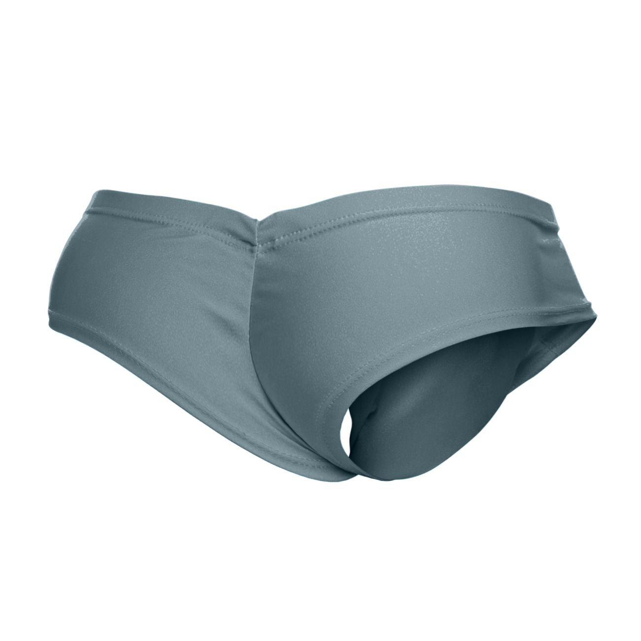 JUSTIN+SIMON Men's Underwear XSJ22 Cheek Briefs Color Metal Green