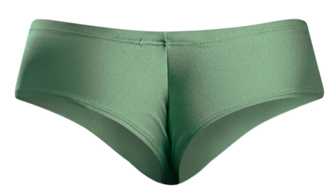 JUSTIN+SIMON Men's Underwear XSJ22 Cheek Briefs Color New Green