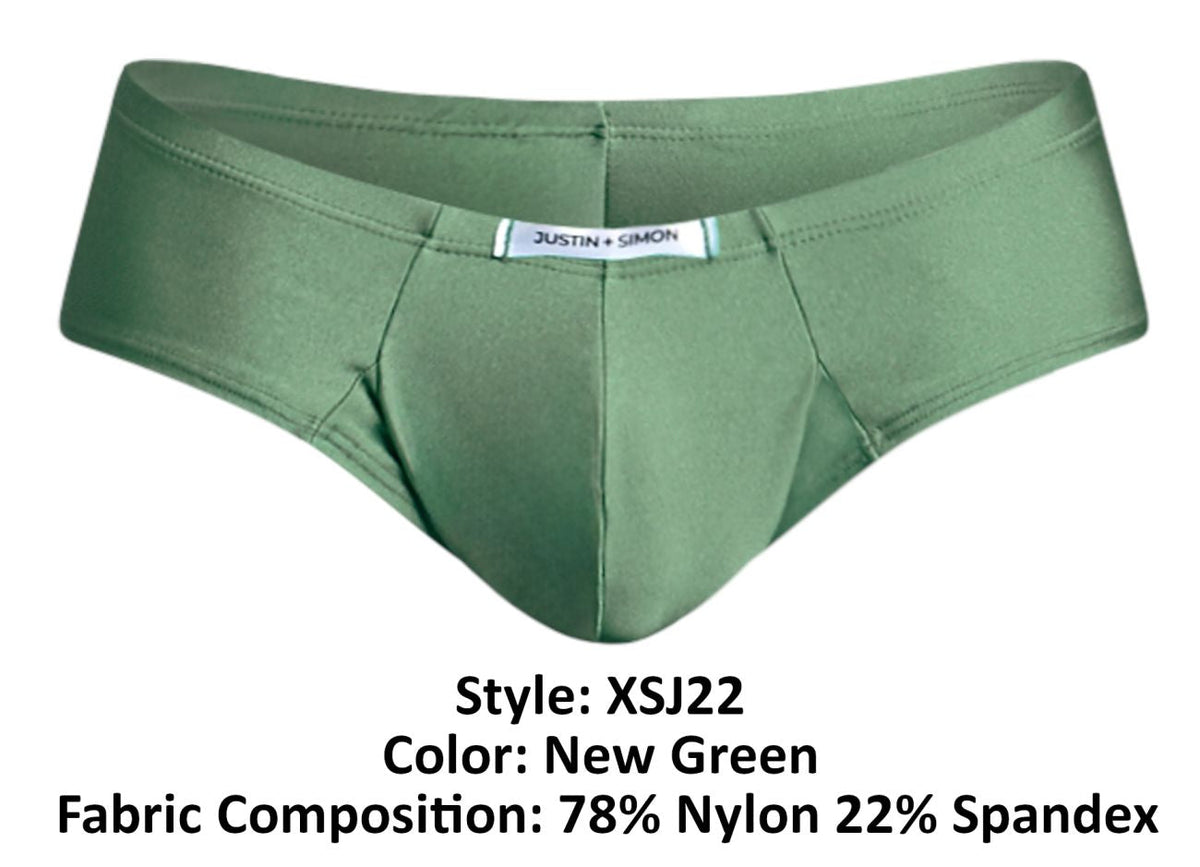 JUSTIN+SIMON Cheek Briefs - Green