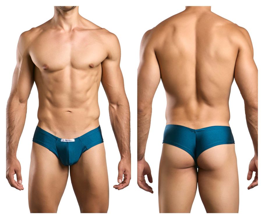 JUSTIN+SIMON Cheek Briefs - Opal Green