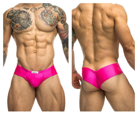 JUSTIN+SIMON Men's Underwear XSJ22 Cheek Briefs Color Pink
