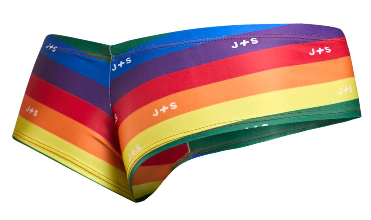 JUSTIN+SIMON Cheek Briefs - Pride Flag