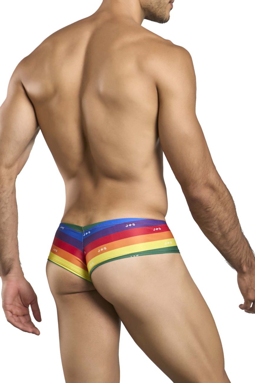 JUSTIN+SIMON Cheek Briefs - Pride Flag