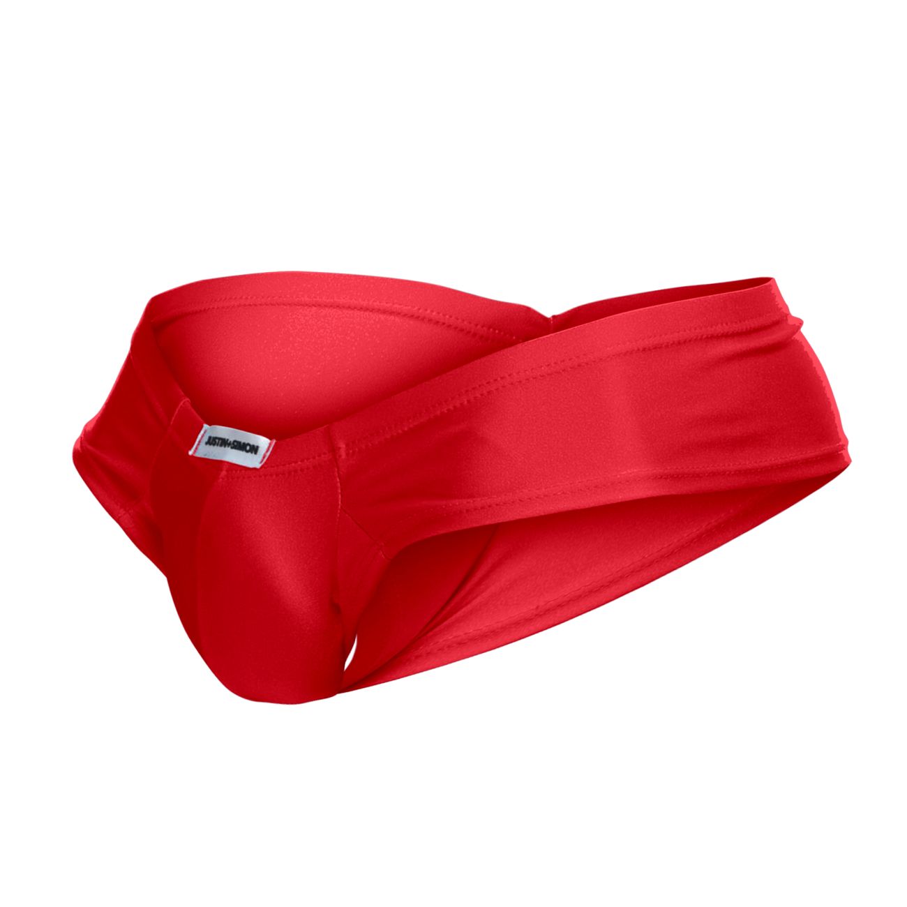 JUSTIN+SIMON Men's Underwear XSJ22 Cheek Briefs Color Red