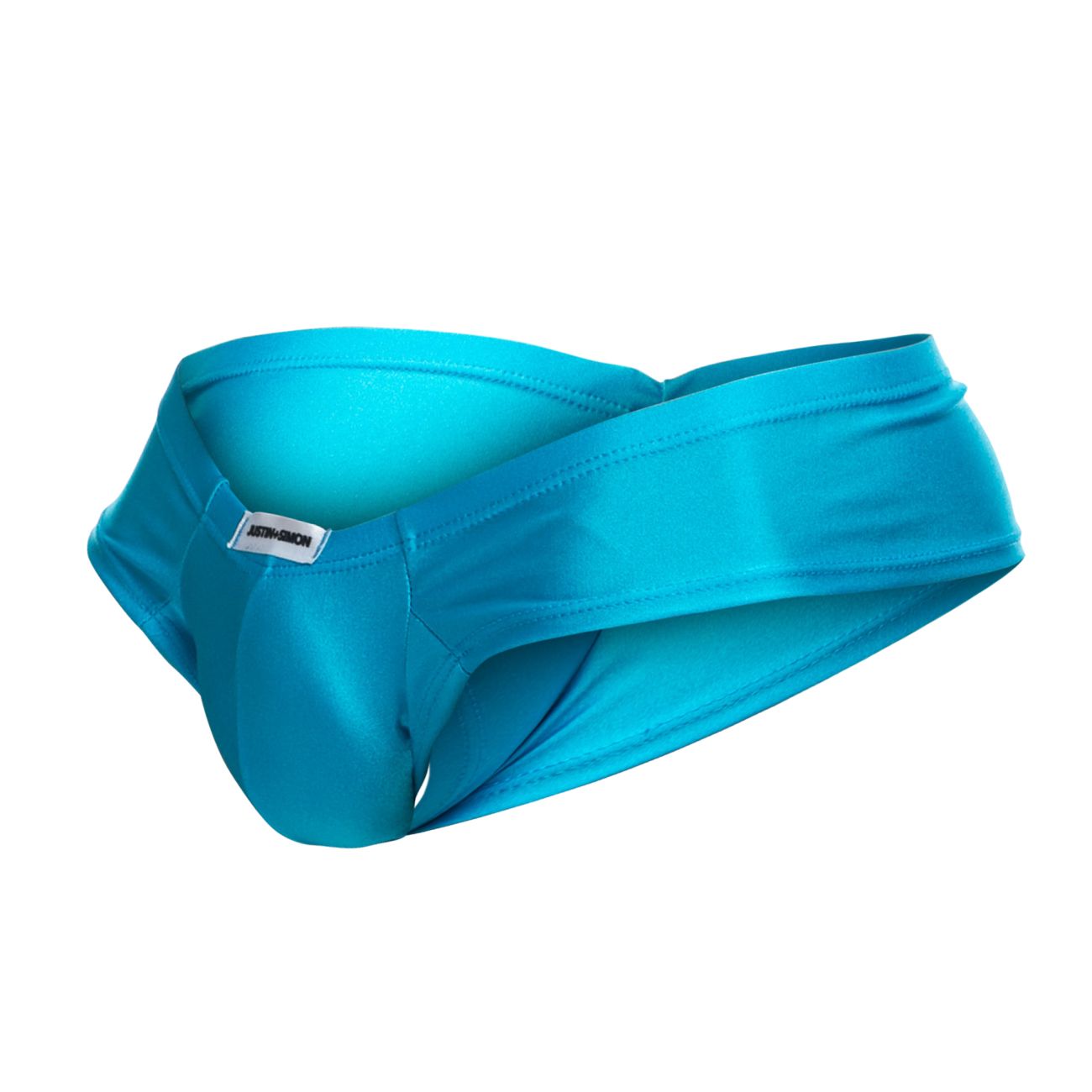 JUSTIN+SIMON Men's Underwear XSJ22 Cheek Briefs Color Turquoise